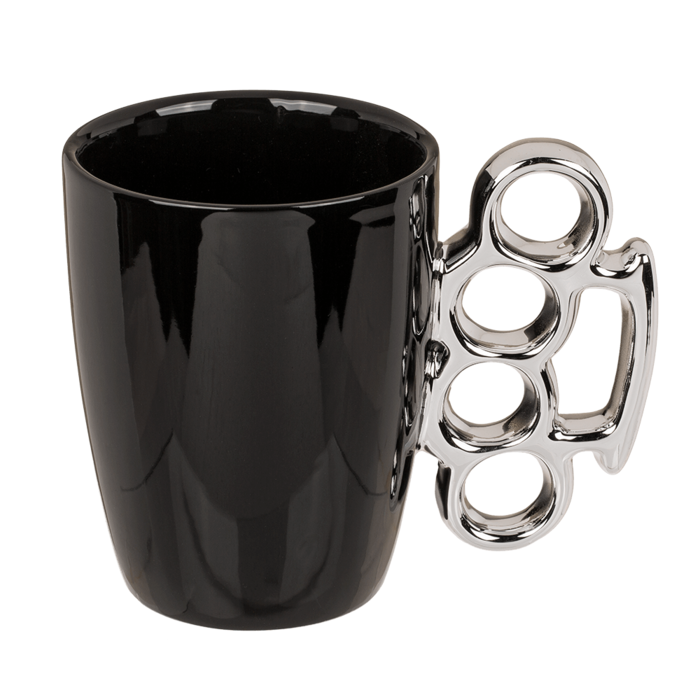Mug noir coup de poing americain Out of the Blue KG tasse originale