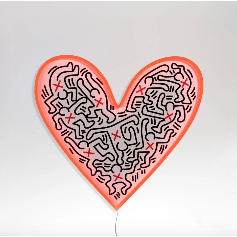 Néon mural Dance Love – Keith Haring x Yellow Pop - Boutique Ømm