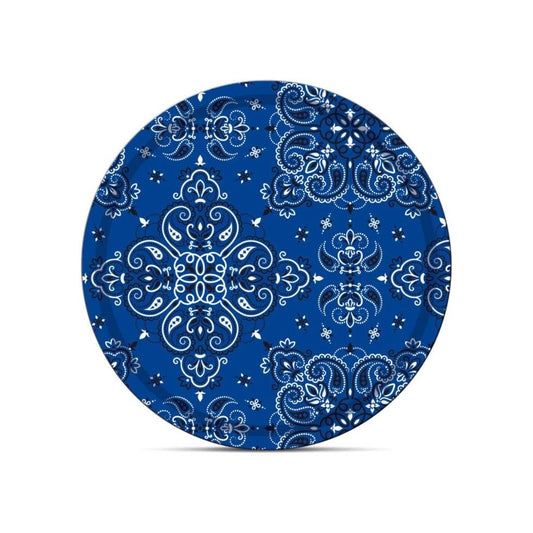 Plateau "Bandana Bleu" – Coco&co – Design audacieux, service stylé - Boutique Ømm