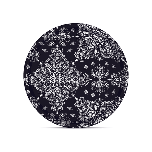 Plateau "Bandana Noir" – Coco&co – L’élégance rebelle à votre service 🖤 - Boutique Ømm