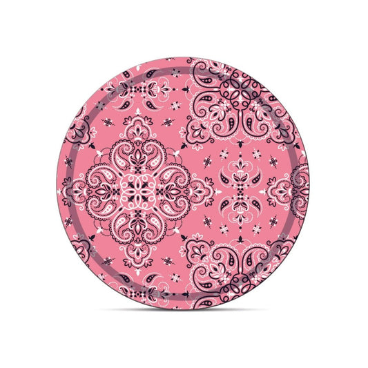 Plateau "Bandana Rose" – Coco&co – Le rose qui envoie du bois - Boutique Ømm