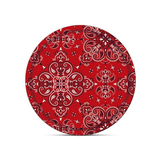 Plateau "Bandana Rouge" – Coco&co – L’accessoire qui met le feu à la déco 🔥 - Boutique Ømm