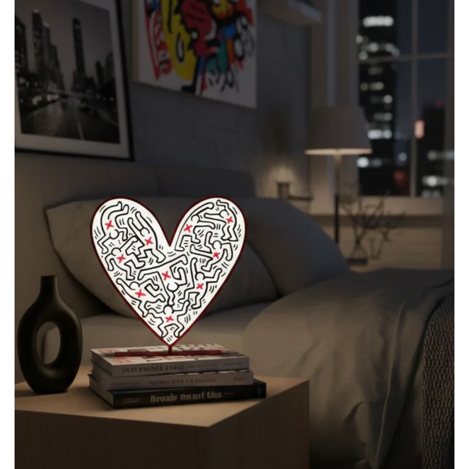 PopBox Heart – Lampe LED Keith Haring par Yellowpop - Boutique Ømm