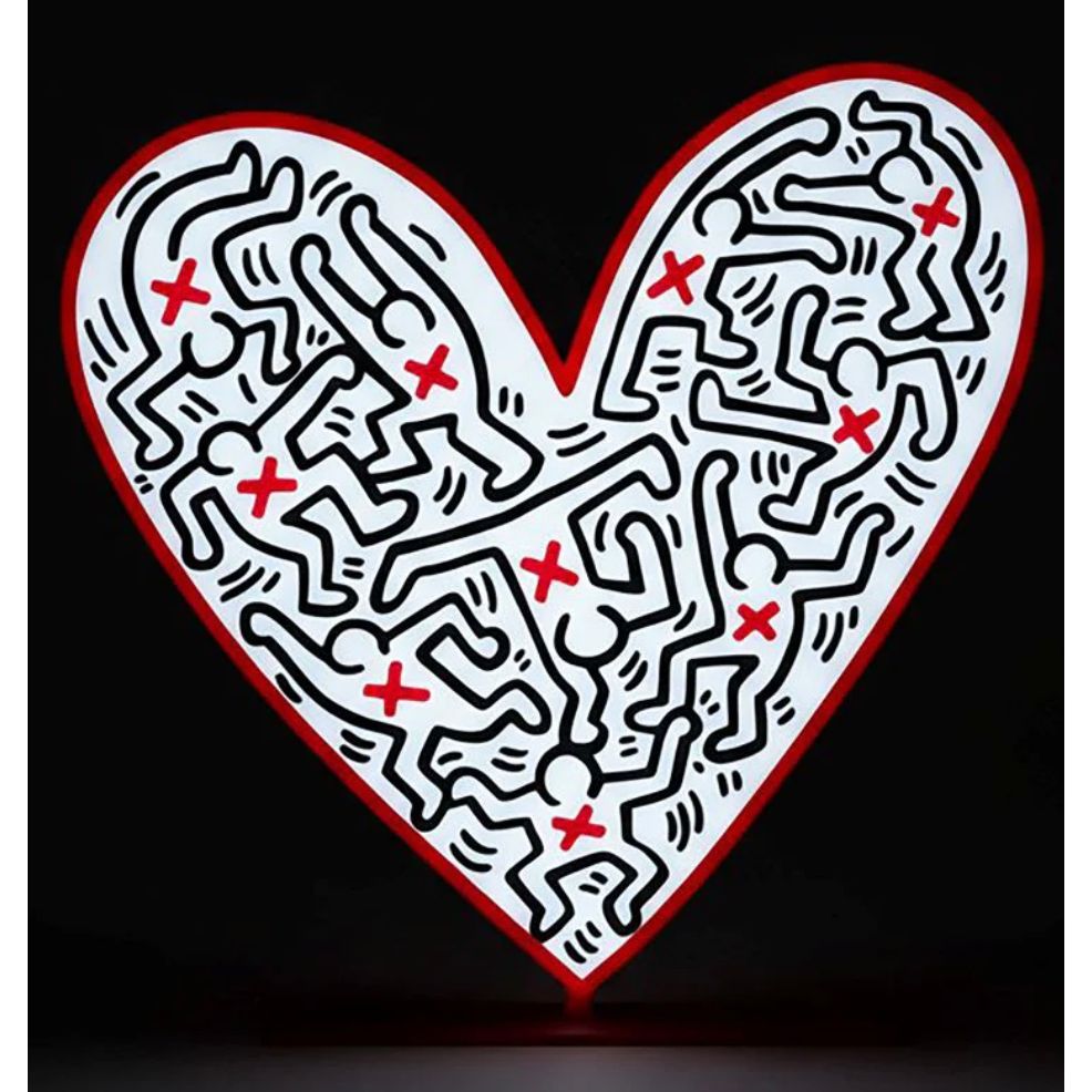 PopBox Heart – Lampe LED Keith Haring par Yellowpop - Boutique Ømm