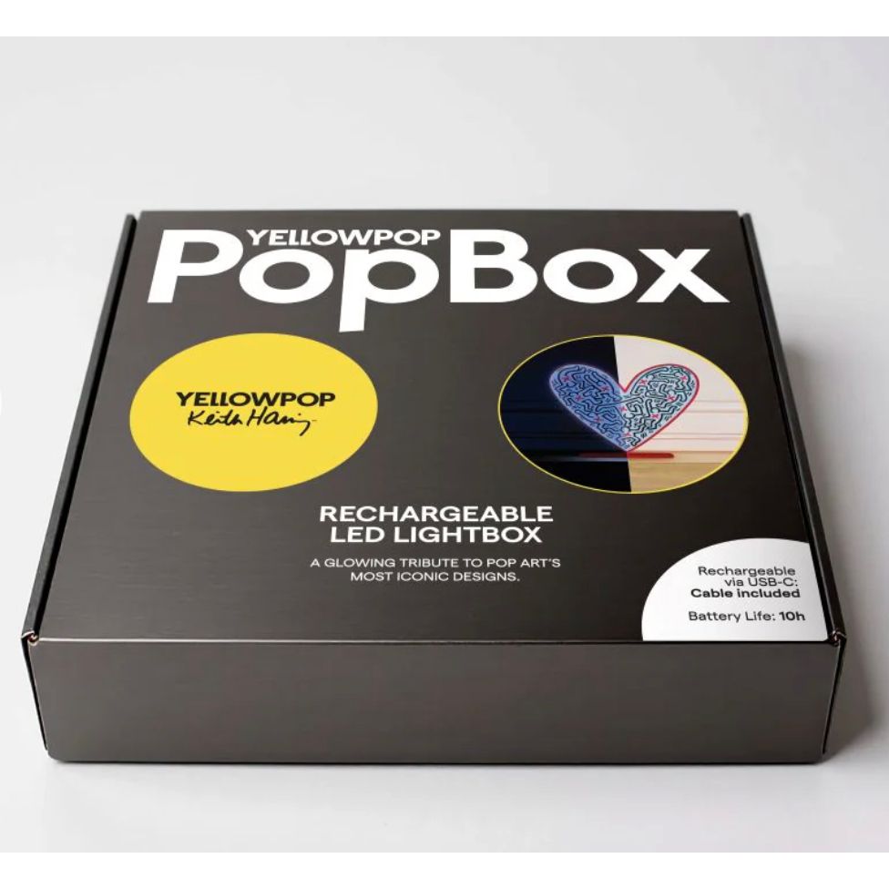 PopBox Heart – Lampe LED Keith Haring par Yellowpop - Boutique Ømm