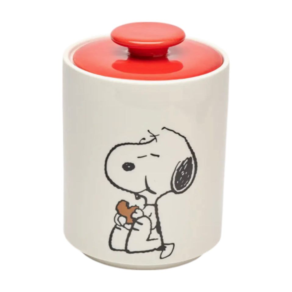 Pot à biscuits Peanuts Snoopy – Céramique avec couvercle rouge - Boutique Ømm