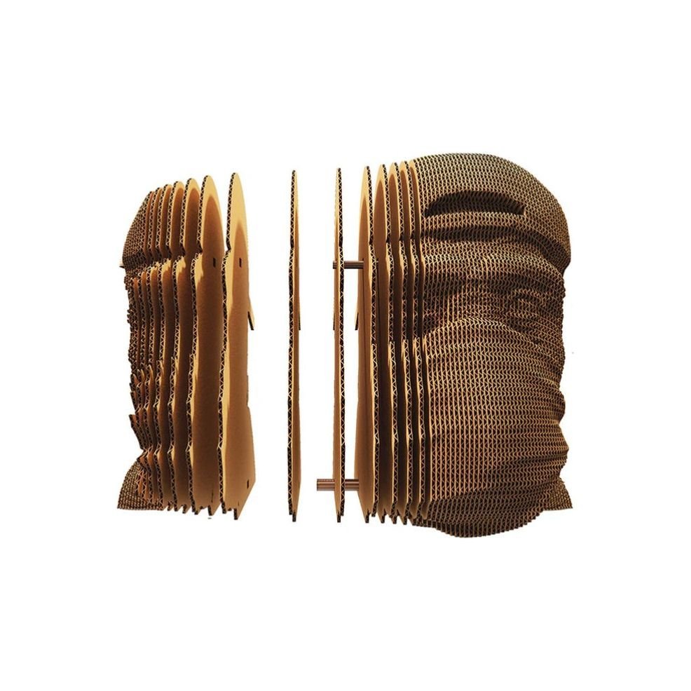 Puzzle 3D en carton "Speak No Evil" – Sculpture à assembler Cartonic - Boutique Ømm