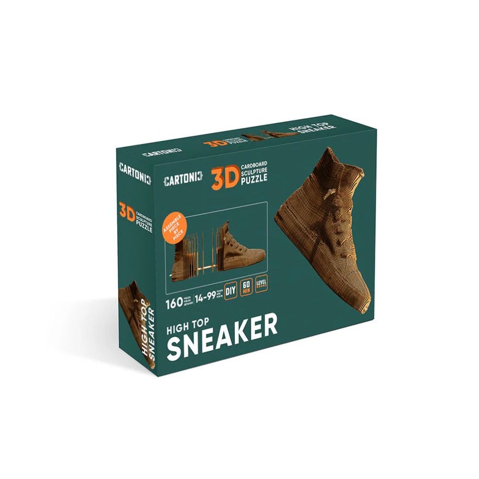Puzzle 3D Sneaker – Sculpture en carton à assembler (Cartonic) - Boutique Ømm
