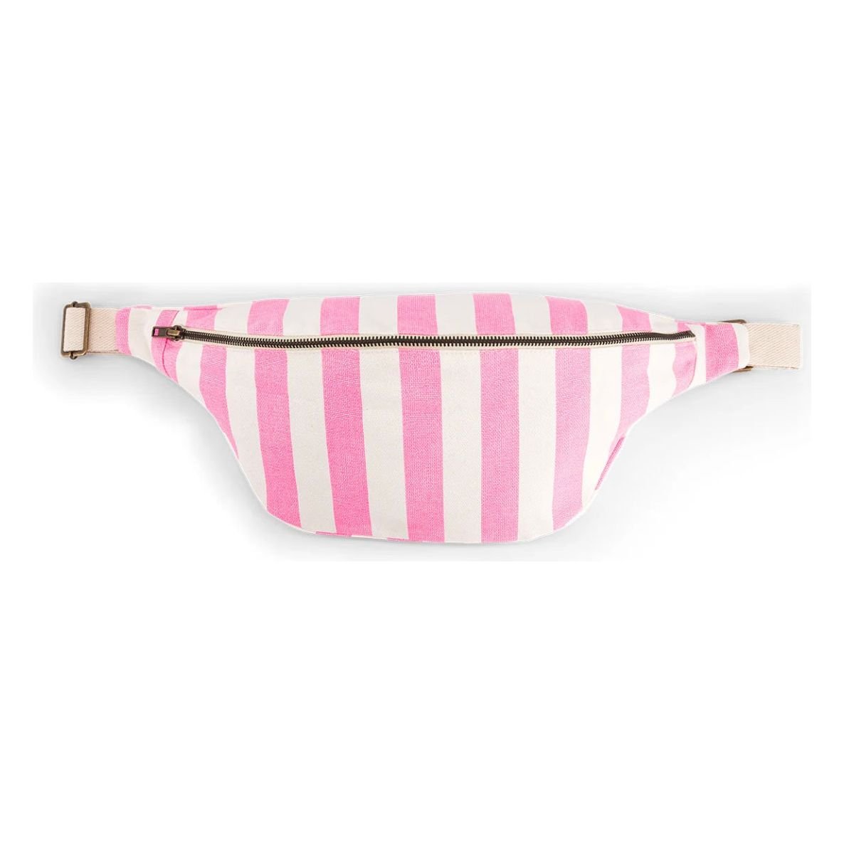 Sac banane Rose in April – Rayures rose fluo – Style vitaminé et ultra pratique - Boutique Ømm