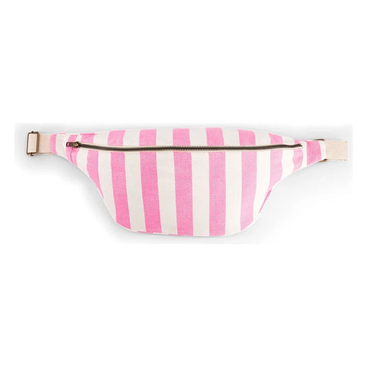 Sac banane Rose in April – Rayures rose fluo – Style vitaminé et ultra pratique - Boutique Ømm