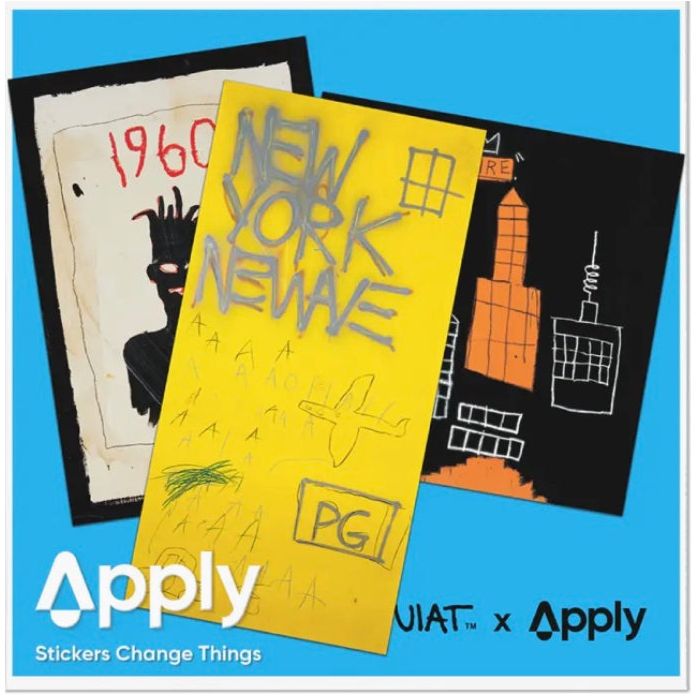 Set de 3 stickers “New York” par Jean-Michel Basquiat – Apply - Boutique Ømm