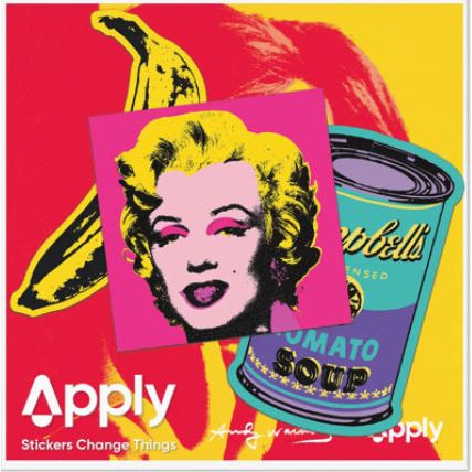 Set de 3 stickers “Sérigraphie 60s” par Andy Warhol – Apply - Boutique Ømm