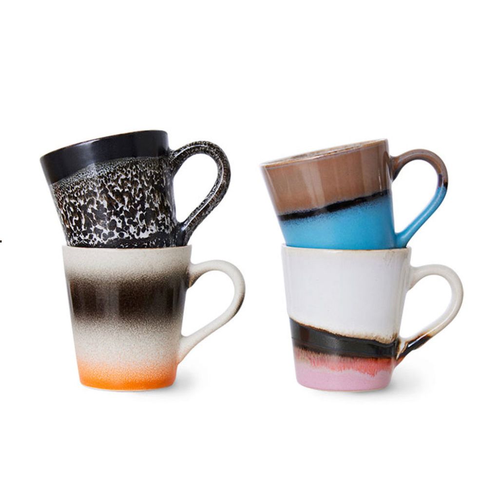 Set de 4 mugs expresso "Funky" – HKliving - Boutique Ømm