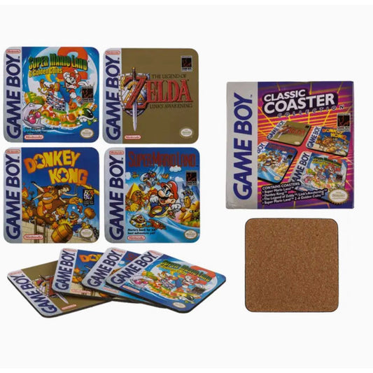 Set de 4 sous-verres Game Boy Nintendo Pyramid rétro gaming