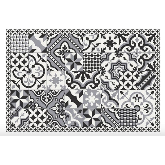 Tapis vinyle "Pando Gris" 99x150 cm – Podevache – Le carrelage sans travaux - Boutique Ømm