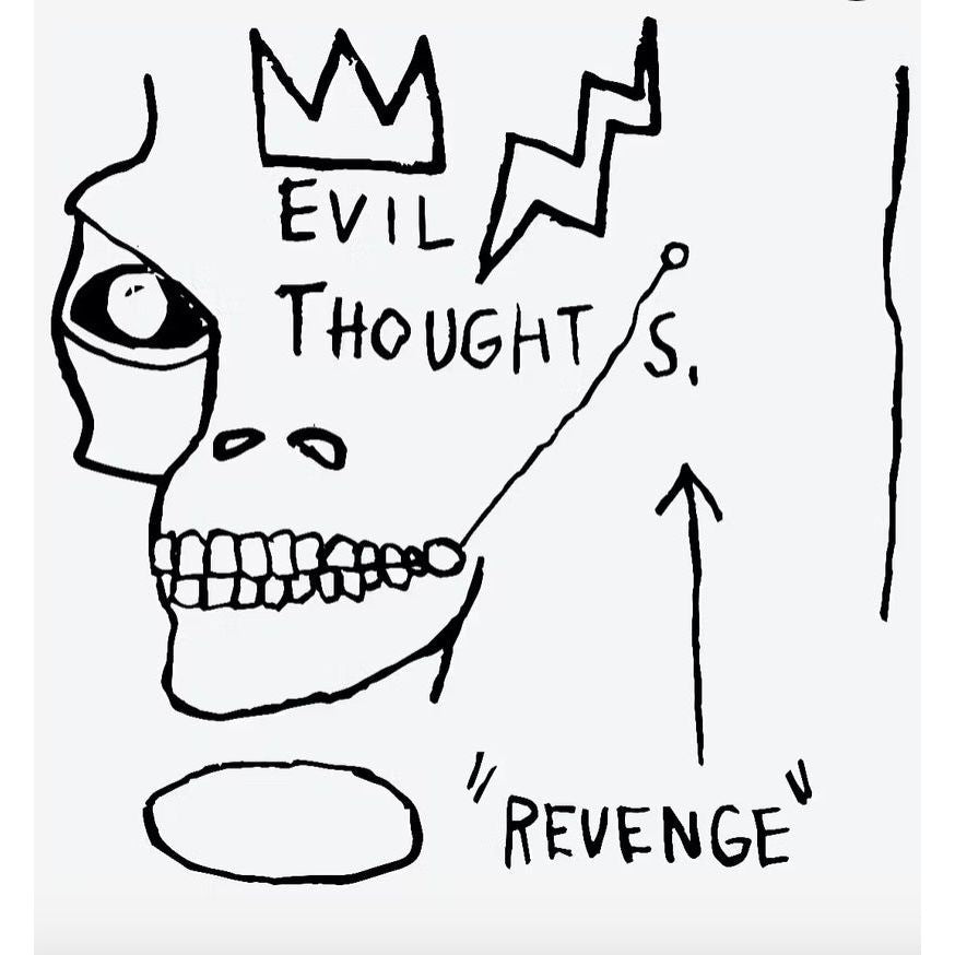 Tatouage temporaire Inkbox – Evil Thoughts – Jean-Michel Basquiat - Boutique Ømm