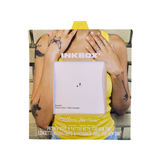 Tatouage temporaire Inkbox "Sparkle" – étoiles noires minimalistes - Boutique Ømm