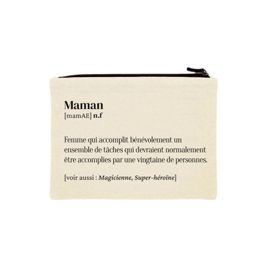 Trousse Maman – Définition drôle et touchante pour super - maman - Boutique Ømm
