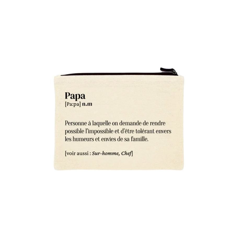 Trousse “Papa [pa:pa] n.m” – Définition drôle et touchante - Boutique Ømm
