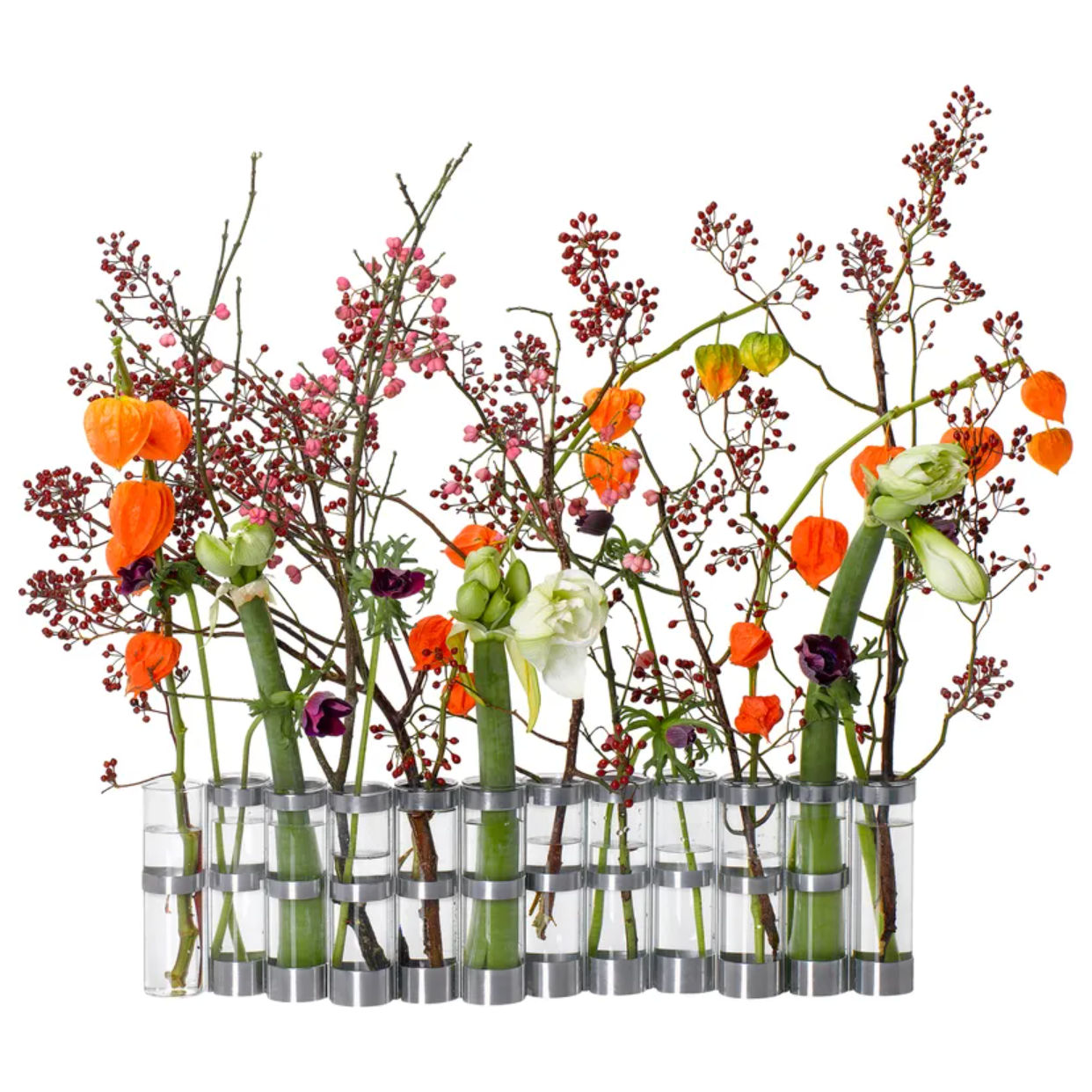 Vase d'Avril XXL – Vase Modulable Design en Verre et Métal - Boutique Ømm