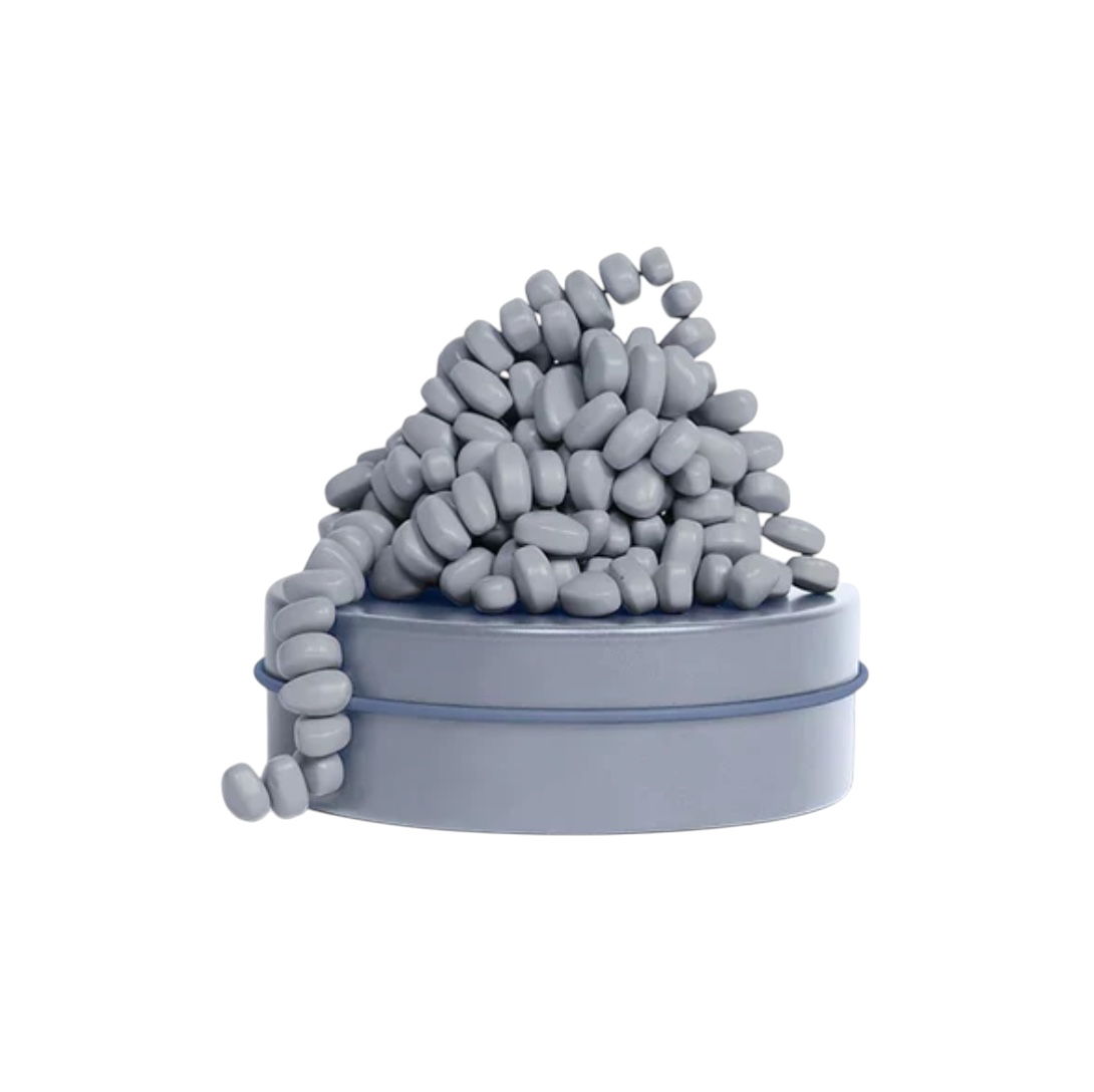 Speks Mini Crags coloris Ardoise présentés avec leur boîte ronde assortie